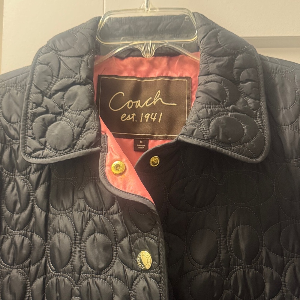 Coach Women's Black Quilted Puffer Jacket - Picture 2 of 3